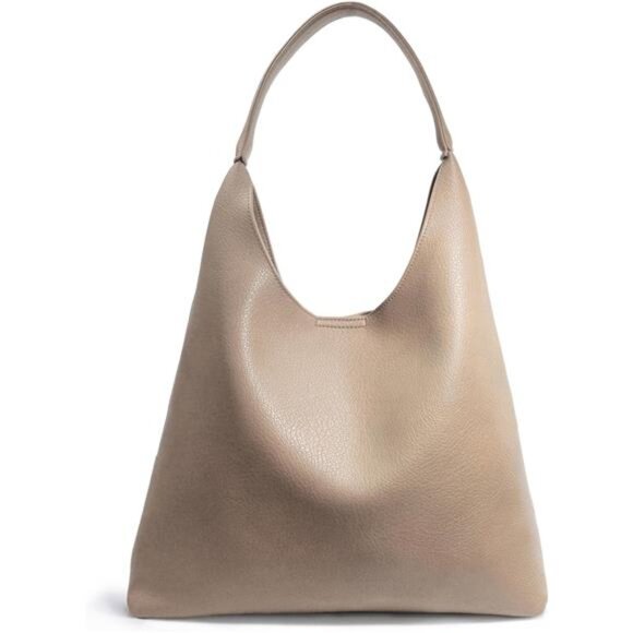 Hobo Bags Soft Vegan Leather khaki - Picture 1 of 6